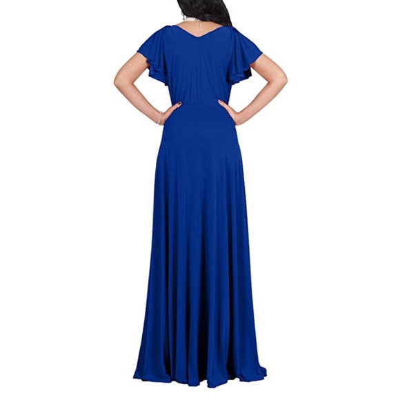 Royal blue gown - Picture 3 of 4